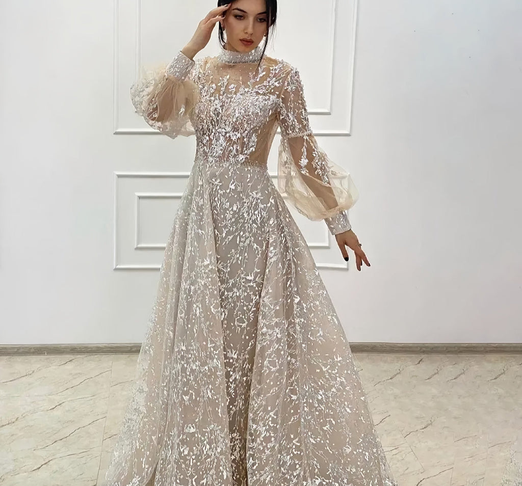 Modest Long Gowns | Diala Modest Evening Gown | Hayaniq