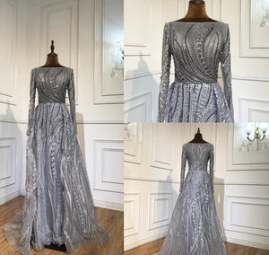 Long Sleeve A-Line Gown