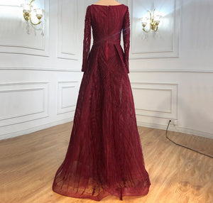 Long Sleeve A-Line Gown | Sana Modest Evening Gown | Hayaniq Long Sleeve A-Line Gown | Sana Modest Evening Gown | Hayaniq