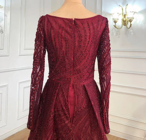 Long Sleeve A-Line Gown